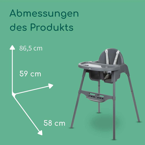 Стульчик для кормления Bebe Confort Melly Dark Grey